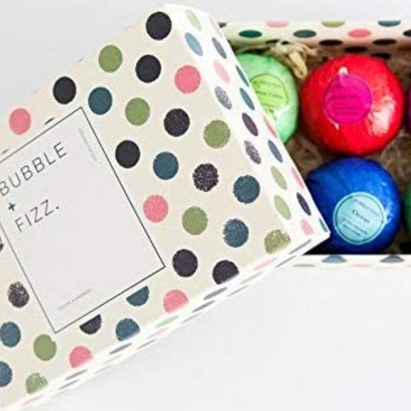 Kids Bath Bombs Gift Set with Surprise Toys, 6x4.2 oz Fun Assorted Colored XL Ba - Picture 2 of 3